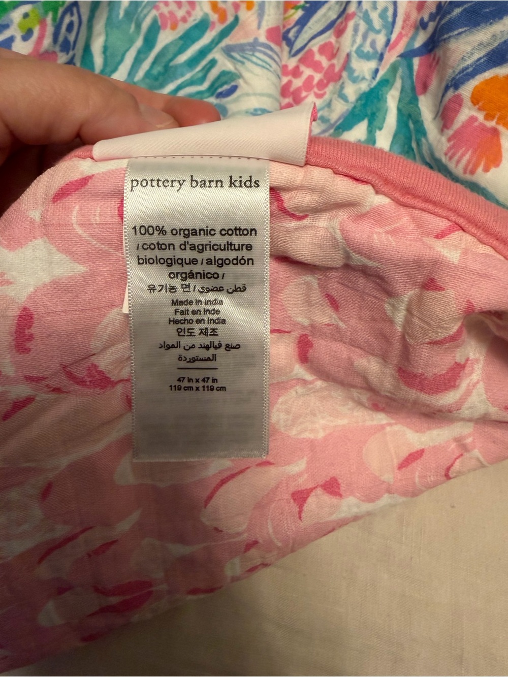Lilly Pulitzer Pink Multicolor Kids Blanket - Picture 4 of 4